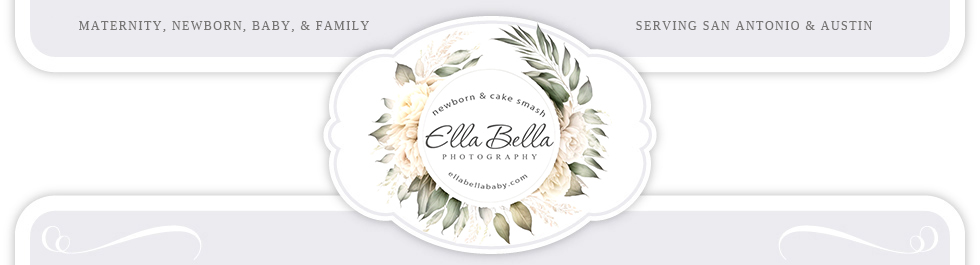Ella Bella Photography – Newborn Photographer in Austin & San Antonio, Maternity, Baby, Child, Family logo